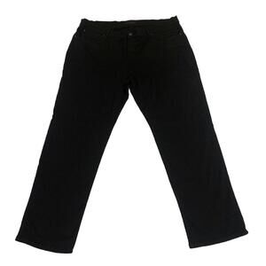 James Jeans Women's Size 20 Black Wide Leg Jeans Plus Size Stretch Denim